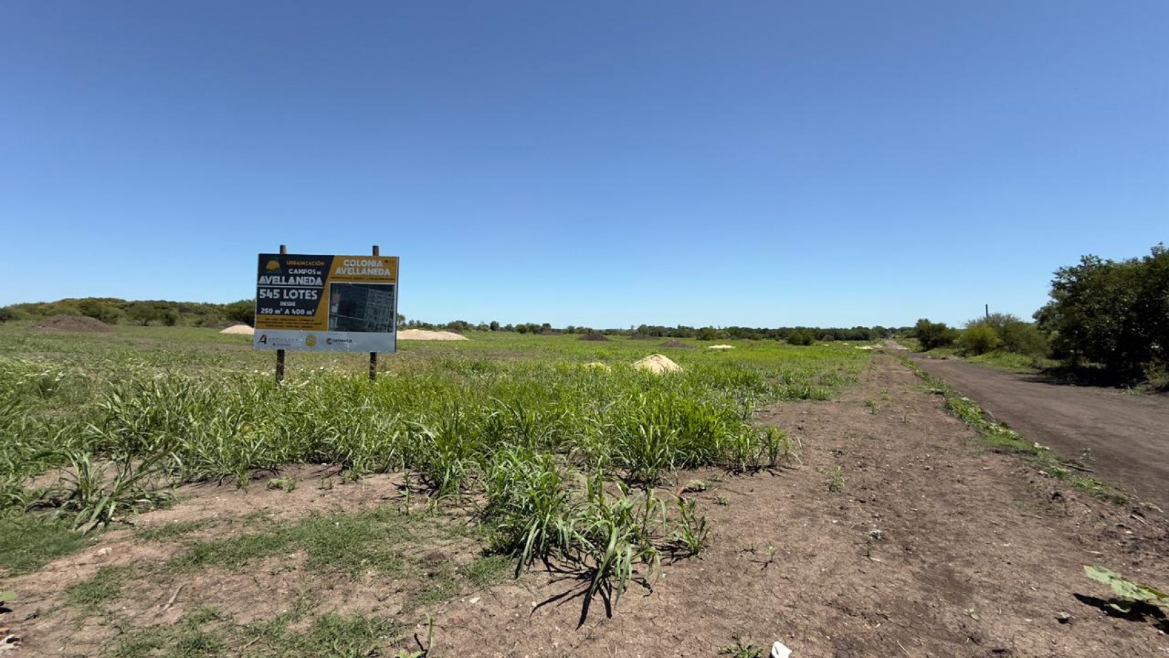 EN VENTA TERRENOS COLONIA AVELLANEDA - FINANCIADOS HASTA 24 CUOTAS